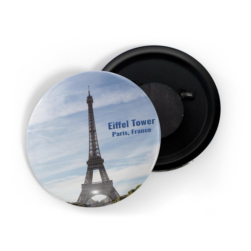 dhcrafts Fridge Magnet Multicolor Famous Tourist Place Eiffel Tower Paris France D2 Glossy Finish Design Pack of 1